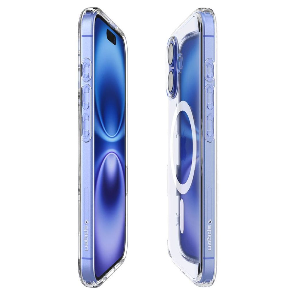 Spigen Ultra Hybrid "T" MagSafe Cover til iPhone 16 - Hvid