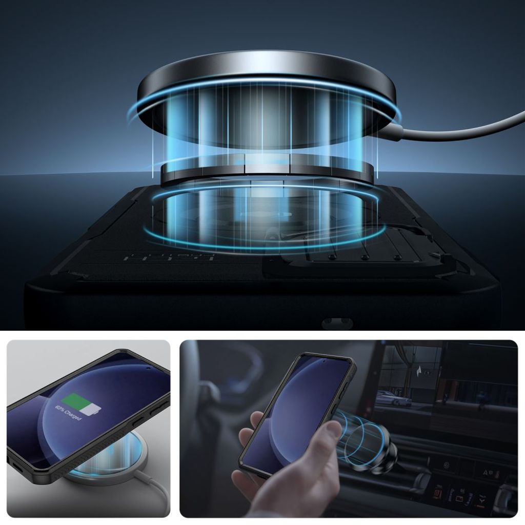 Tech-Protect Kevlar MagSafe+ Skal till Samsung Galaxy S25 Plus - Svart