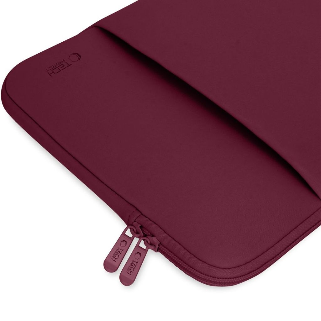 Tech-Protect Neoprene Laptopfodral 13" – Vinröd