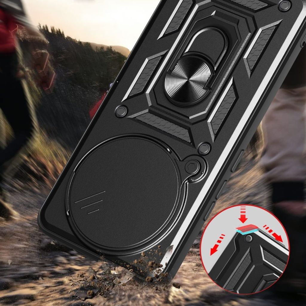 Tech-Protect CamShield Pro Skal Xiaomi Redmi Note 14 Pro 5G/Poco X7 - Matt Svart