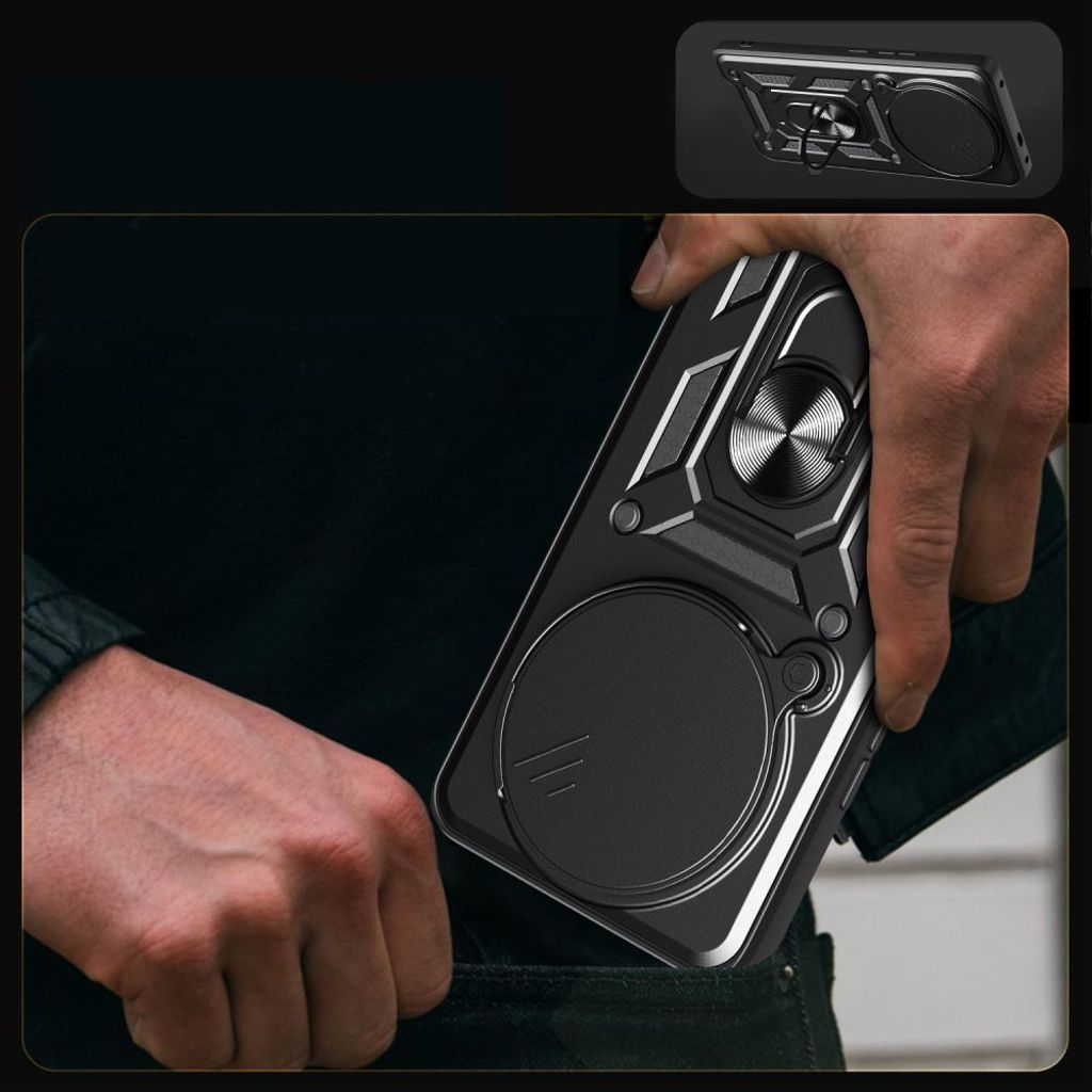 Tech-Protect CamShield Pro Skal Xiaomi Redmi Note 14 Pro 5G/Poco X7 - Matt Svart