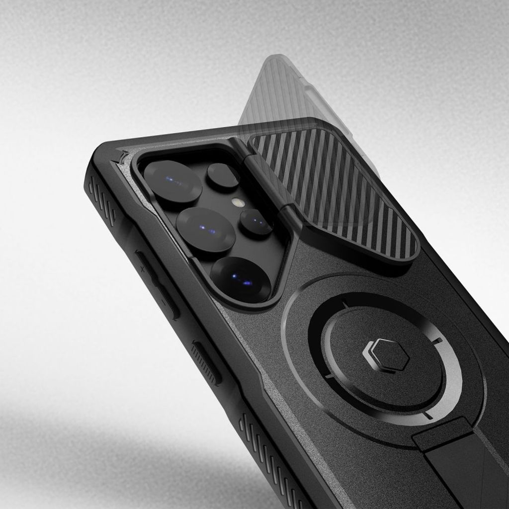 Tech-Protect Kevlar MagSafe+ Deksel til Samsung Galaxy S25 Ultra - Svart