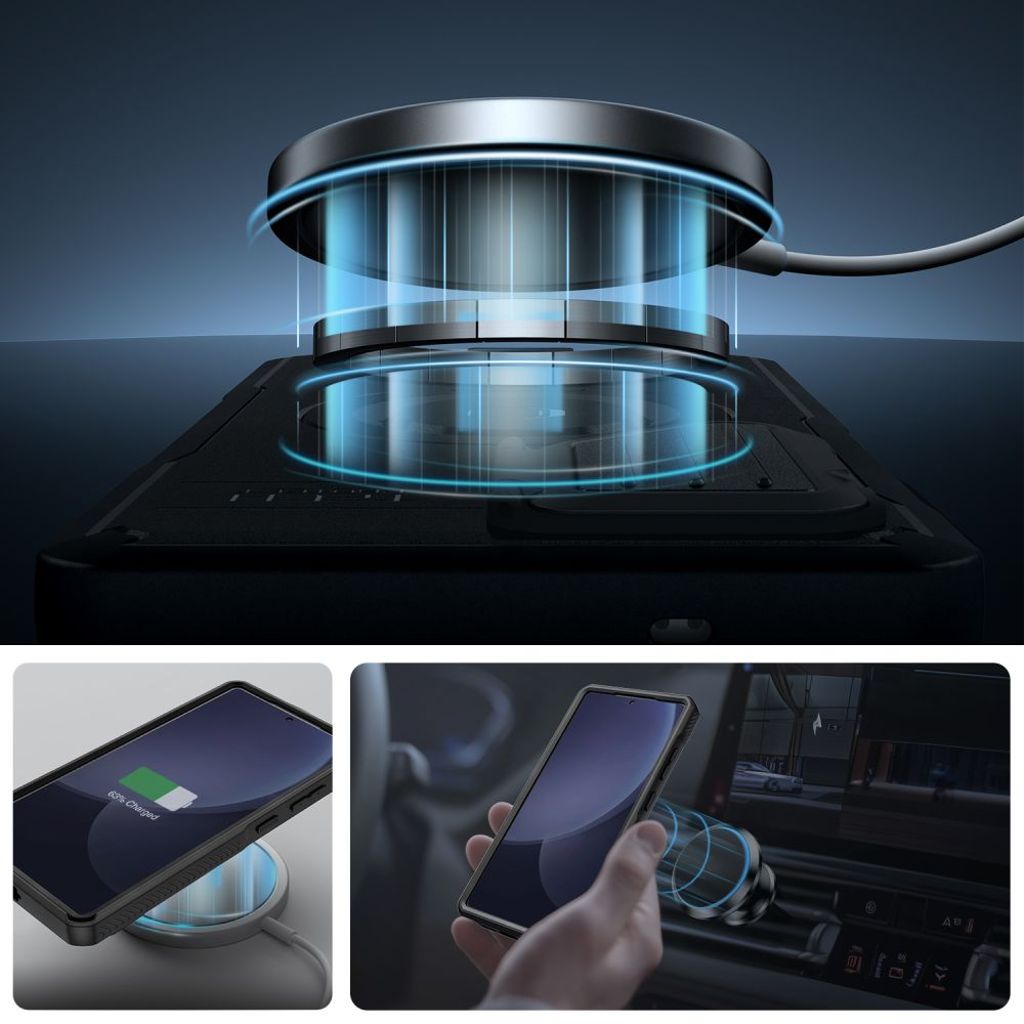 Tech-Protect Kevlar MagSafe+ Deksel til Samsung Galaxy S25 Ultra - Svart