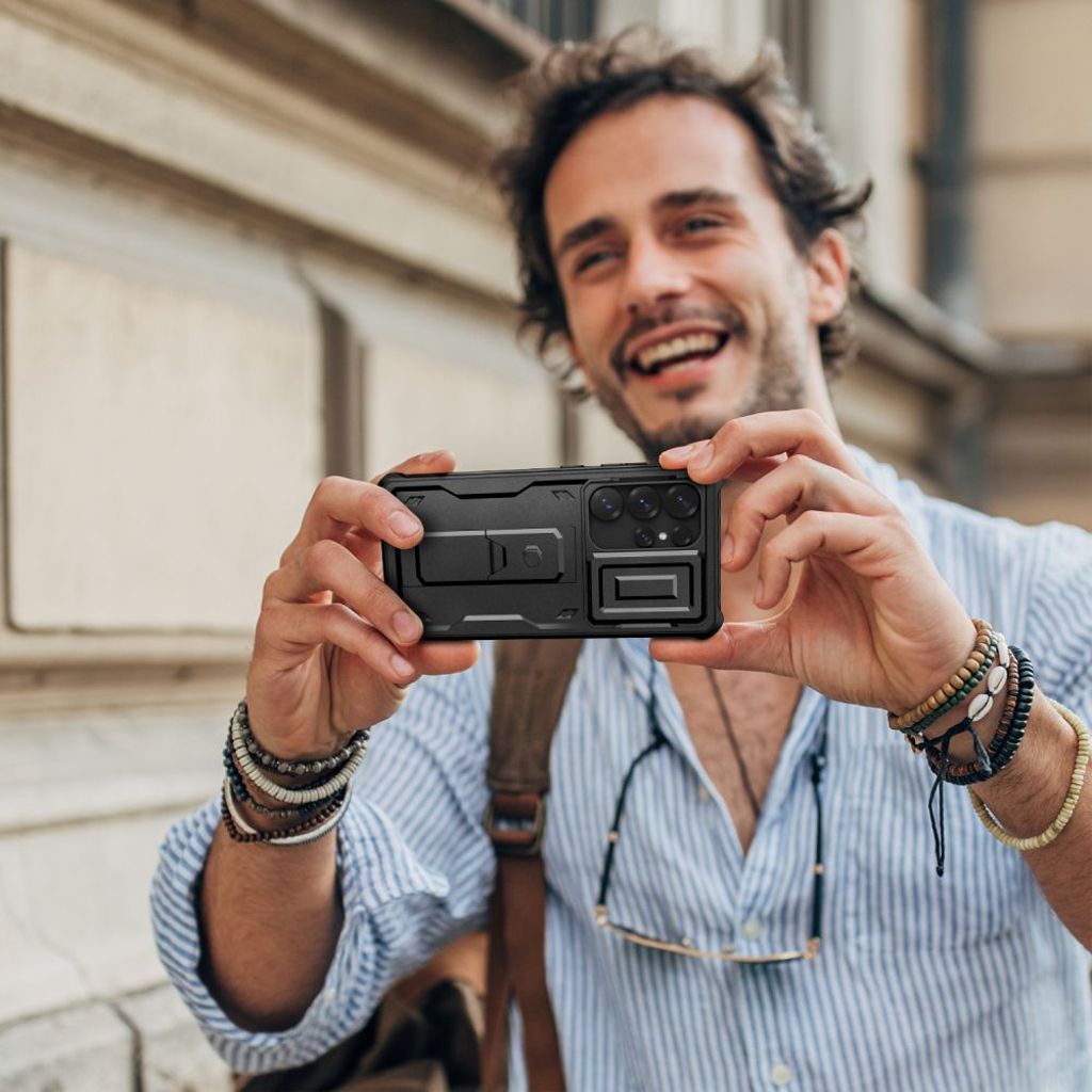 Tech-Protect Kevlar Cam+ Deksel til Samsung Galaxy S25 Ultra - Svart