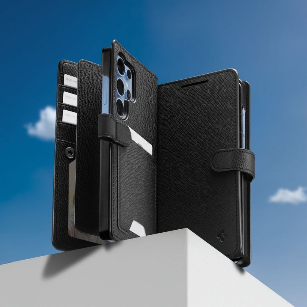 Spigen Wallet S Etui til Samsung Galaxy S25 Ultra - Sort