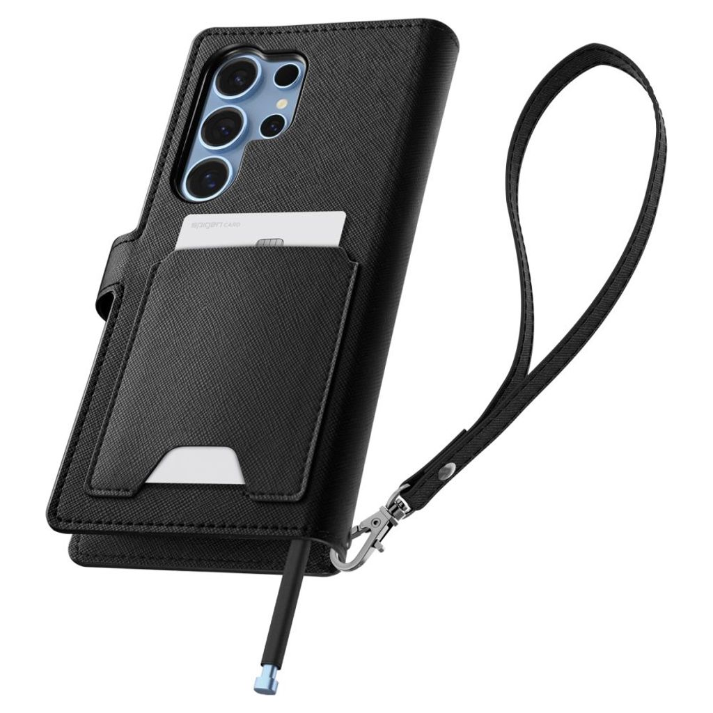 Spigen Wallet S Etui til Samsung Galaxy S25 Ultra - Sort