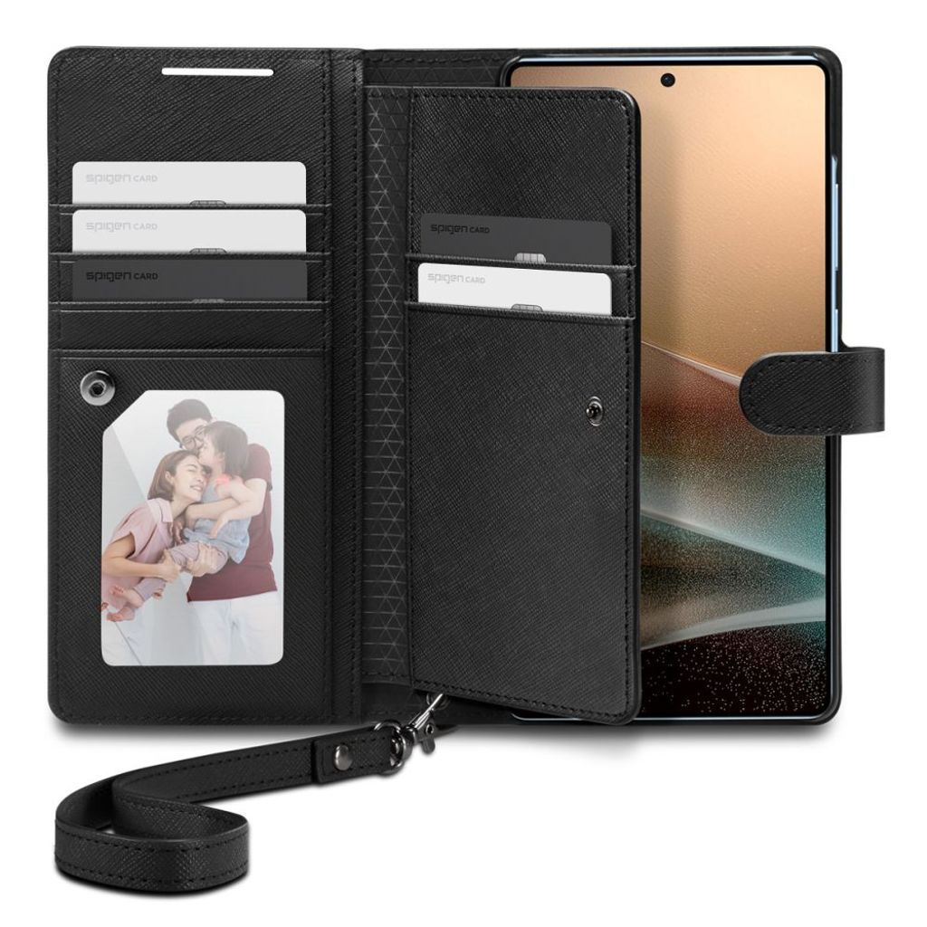 Spigen Wallet S Etui til Samsung Galaxy S25 Ultra - Sort