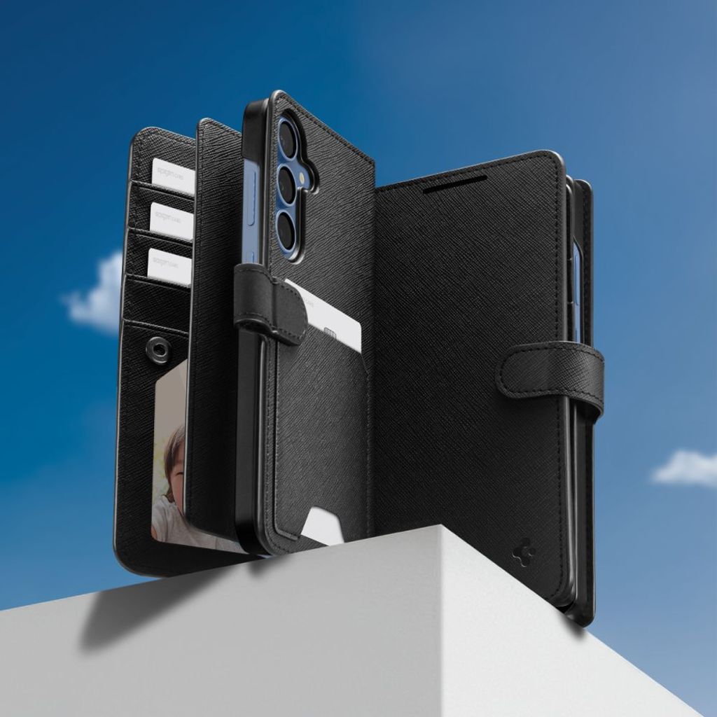 Spigen Wallet S Etui til Samsung Galaxy S25 Plus - Sort
