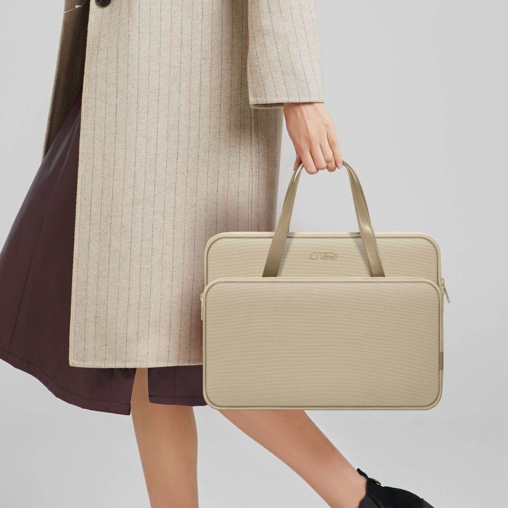 Tech-Protect Carrying Bag Laptop Bag for 15-16" – Beige