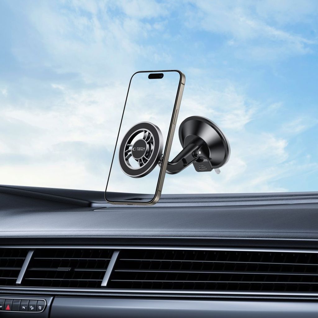 Tech-Protect N56 MagSafe puhelinteline autoon – musta