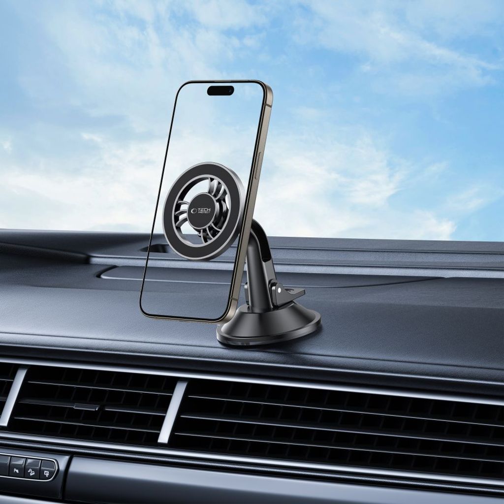 Tech-Protect N56 MagSafe puhelinteline autoon – musta