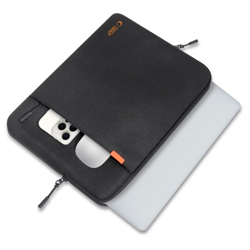 Tech-Protect Defender kannettavan tietokoneen kotelo 15–16" – musta