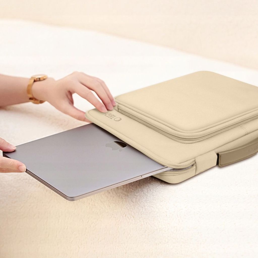 Tech-Protect Basic Bag laptop cover 15-16" – beige