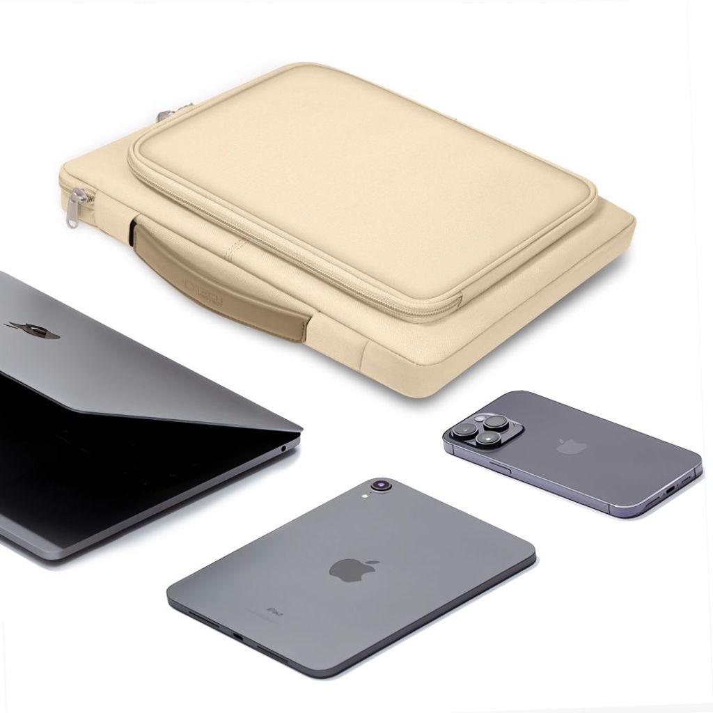 Tech-Protect Basic Bag laptop cover 15-16" – beige