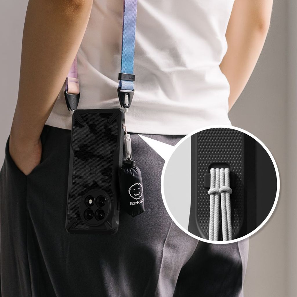 Ringke Fusion X Kuori OnePlus 13R - Musta naamiointi