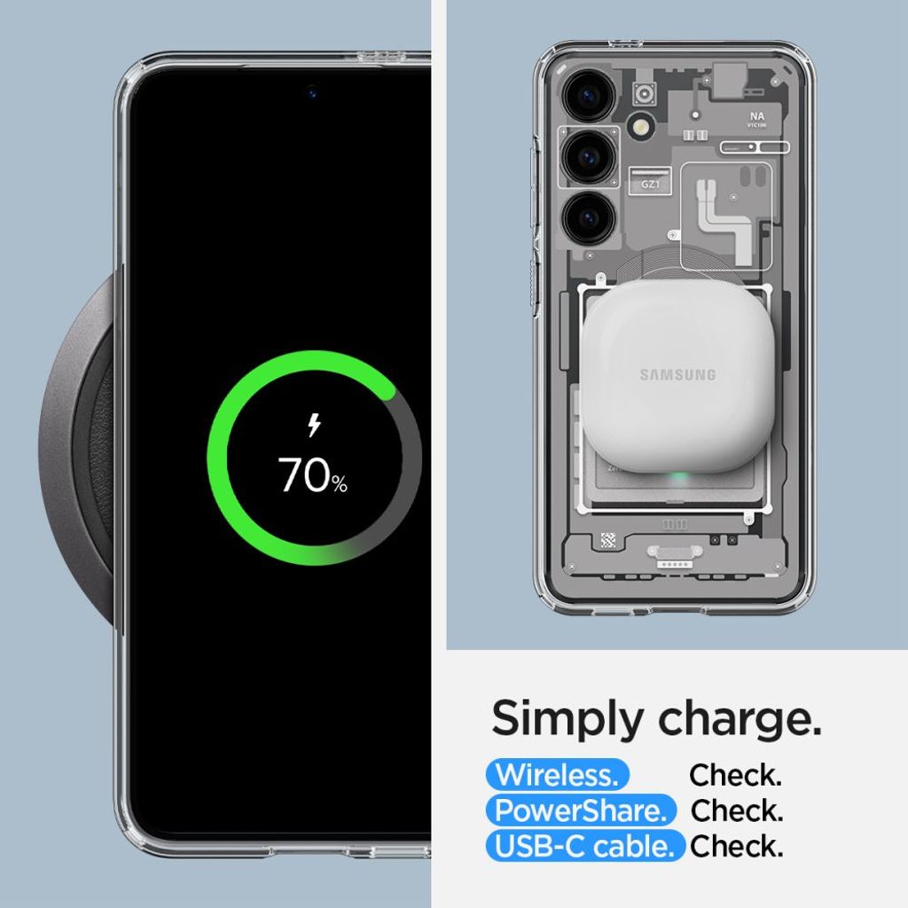 Spigen Ultra Hybrid Zero One Cover til Samsung Galaxy S24 - Hvid