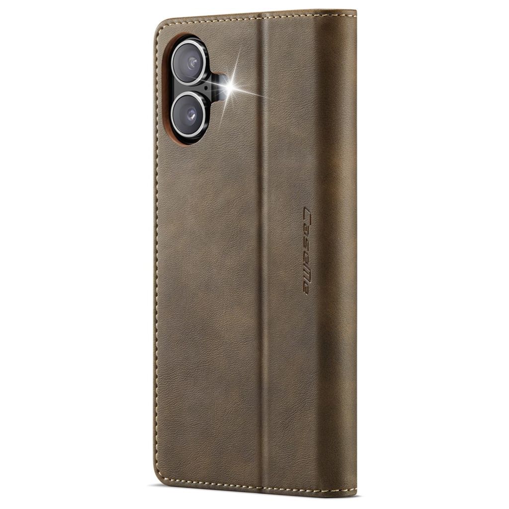 CASEME iPhone 16 Cover with Stand - Brown