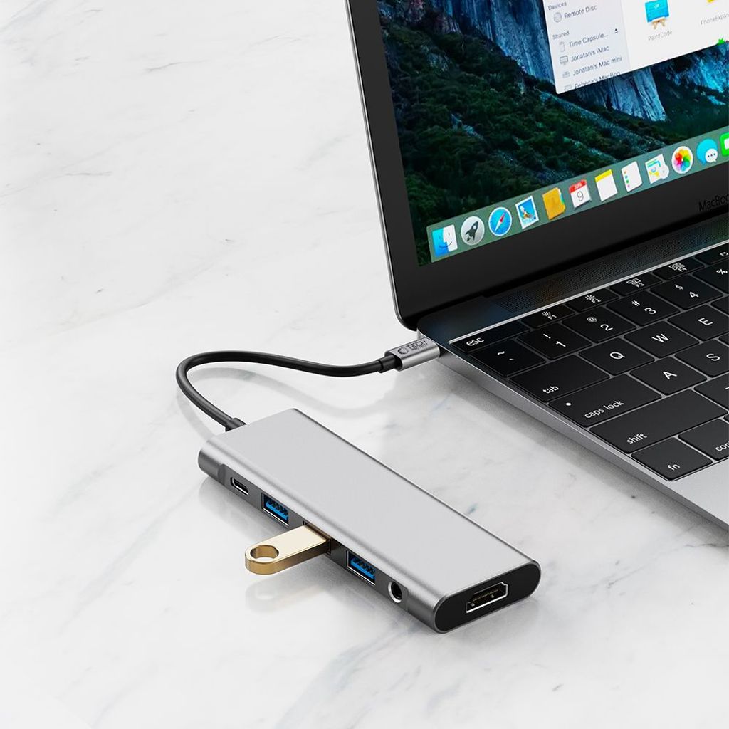 Tech-Protect HB04 HUB Adapter 9-i-1 USB-C gray