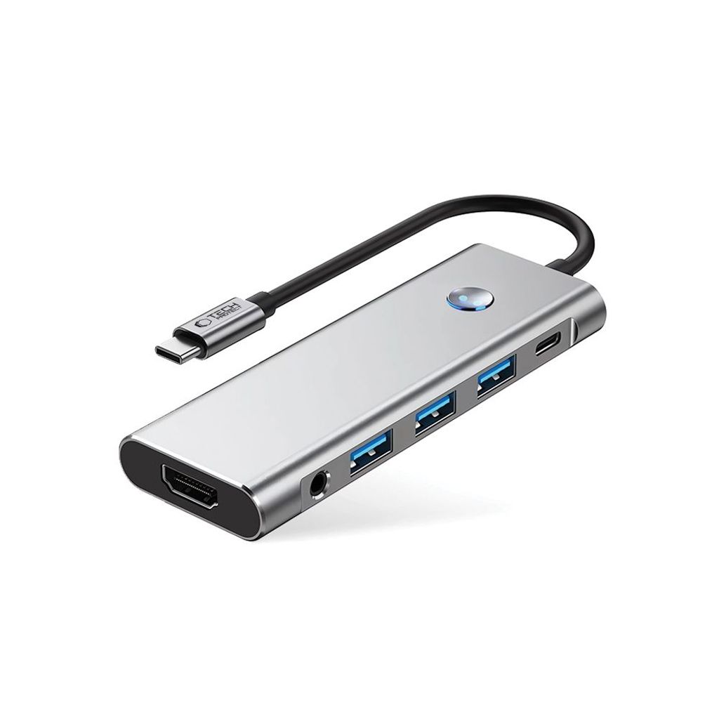 Tech-Protect HB04 HUB Adapter 9-i-1 USB-C gray