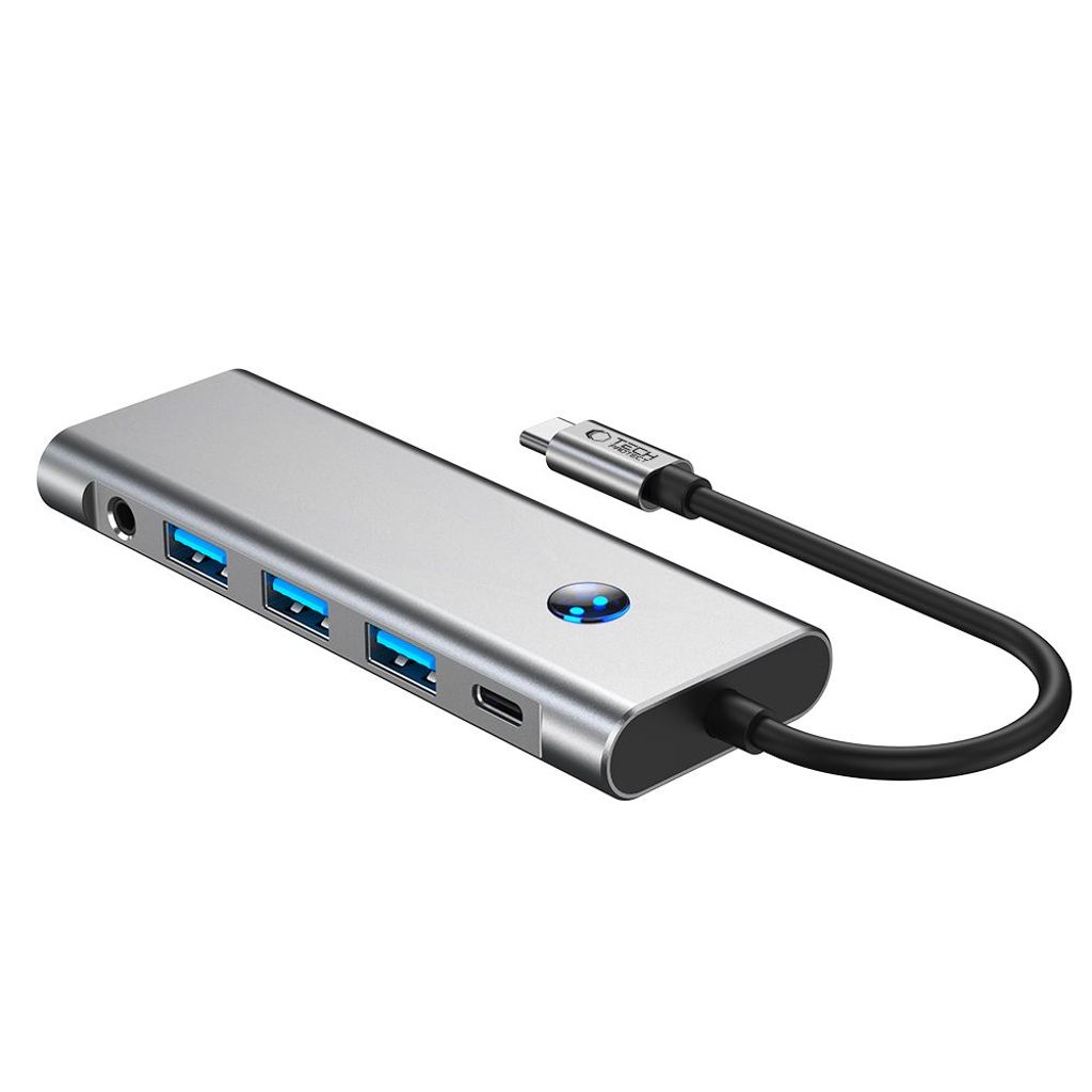 Tech-Protect HB04 HUB Adapter 9-i-1 USB-C gray