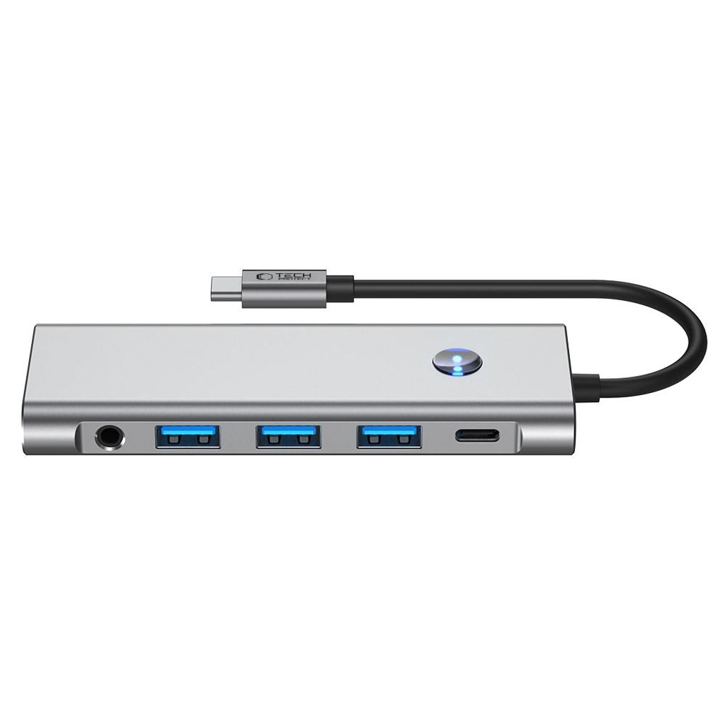 Tech-Protect HB04 HUB Adapter 9-i-1 USB-C gray