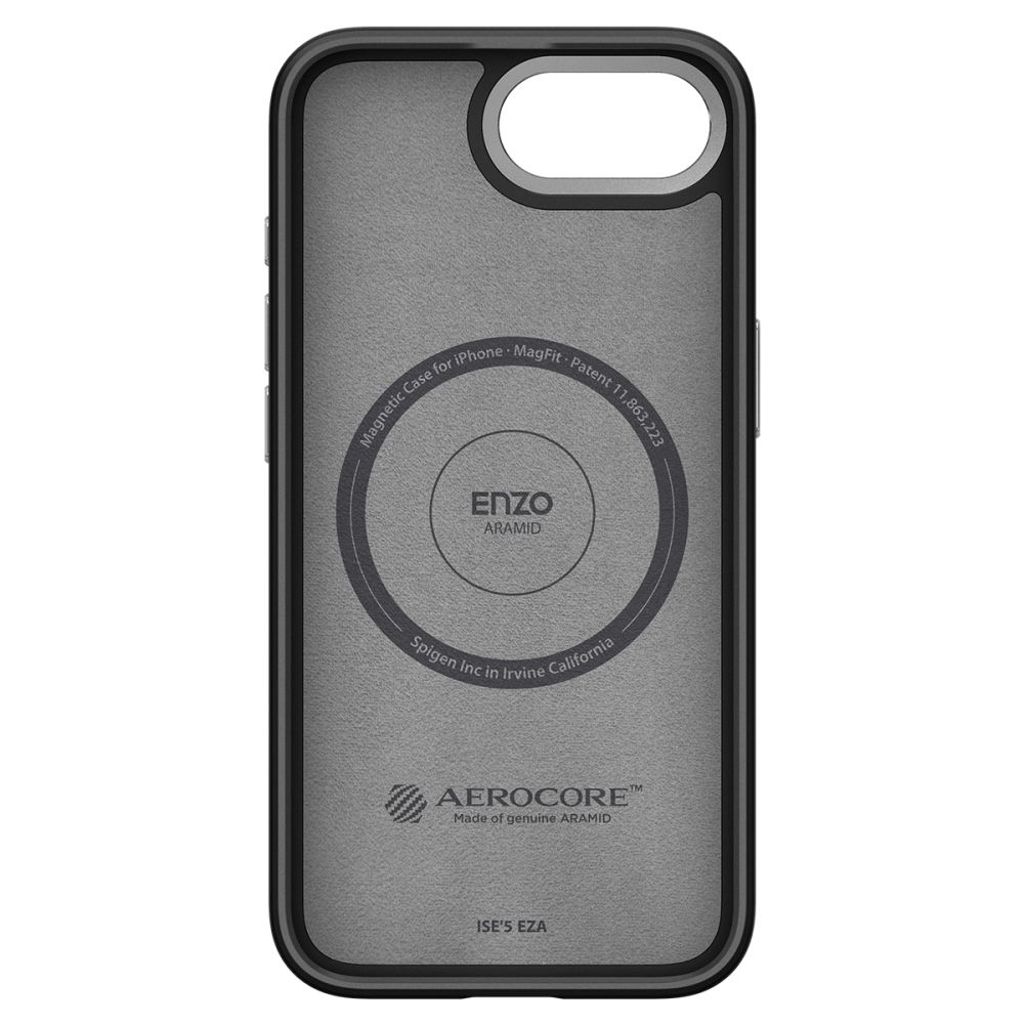 Spigen Enzo Aramid MagSafe Cover til iPhone 16e - Sort