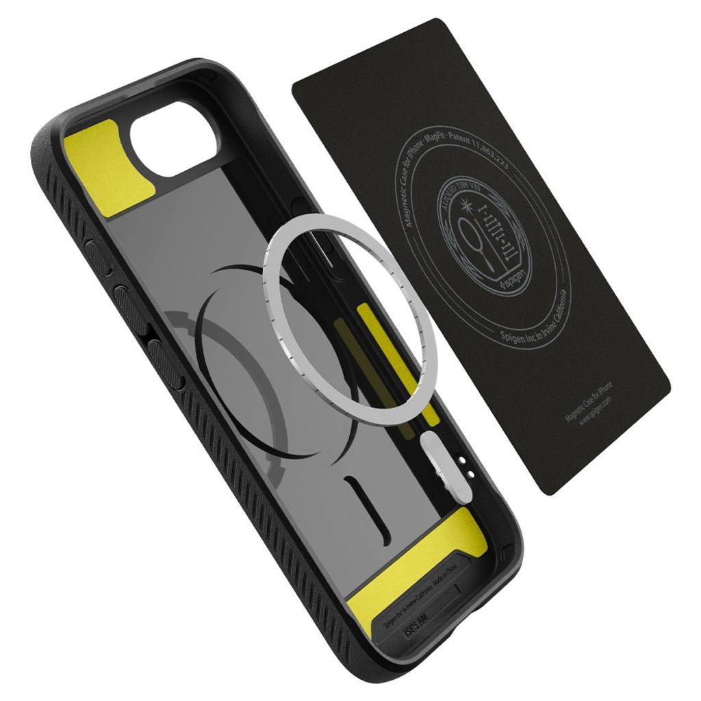 Spigen Rugged Armor MagSafe Kuori iPhone 16e - Musta