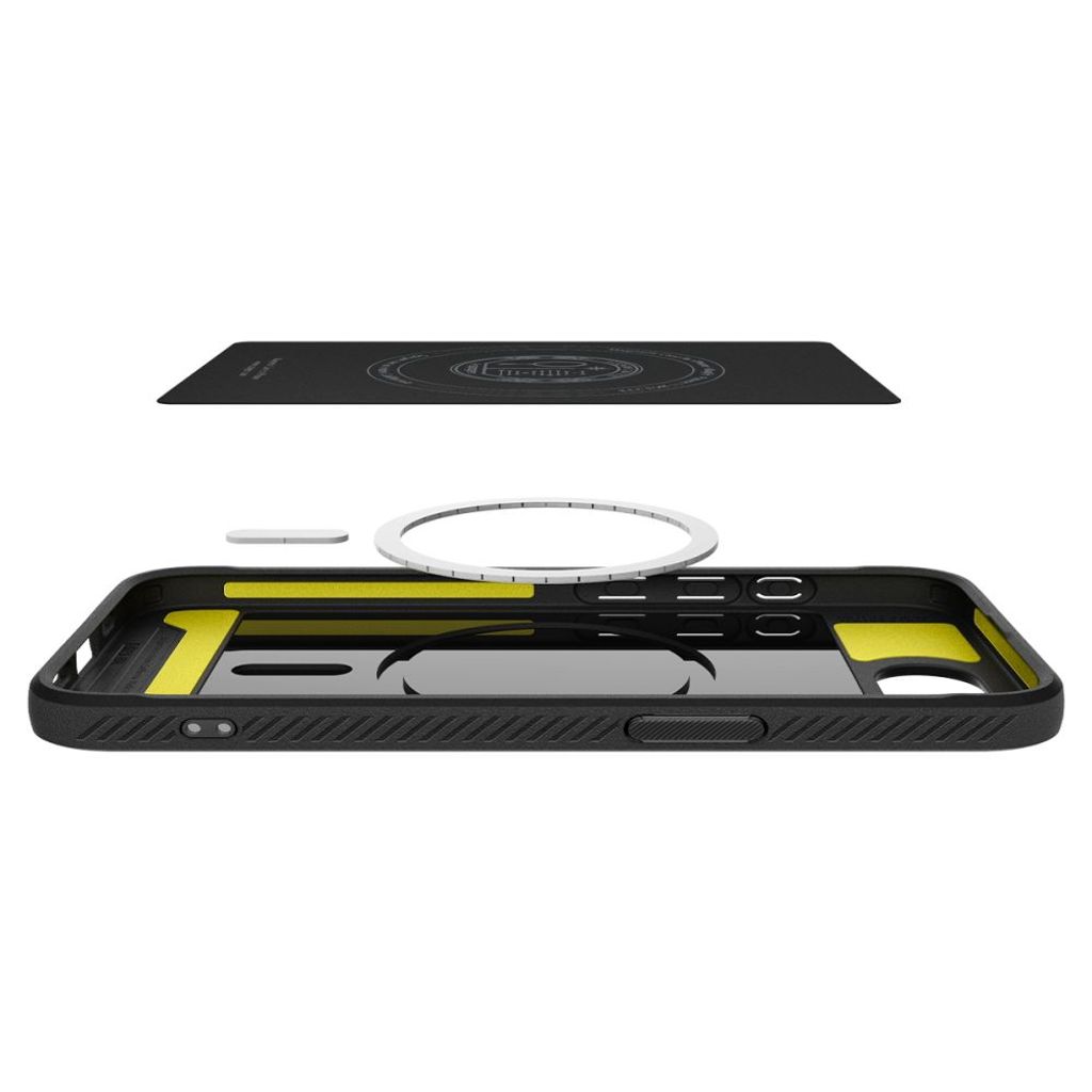 Spigen Rugged Armor MagSafe Kuori iPhone 16e - Musta