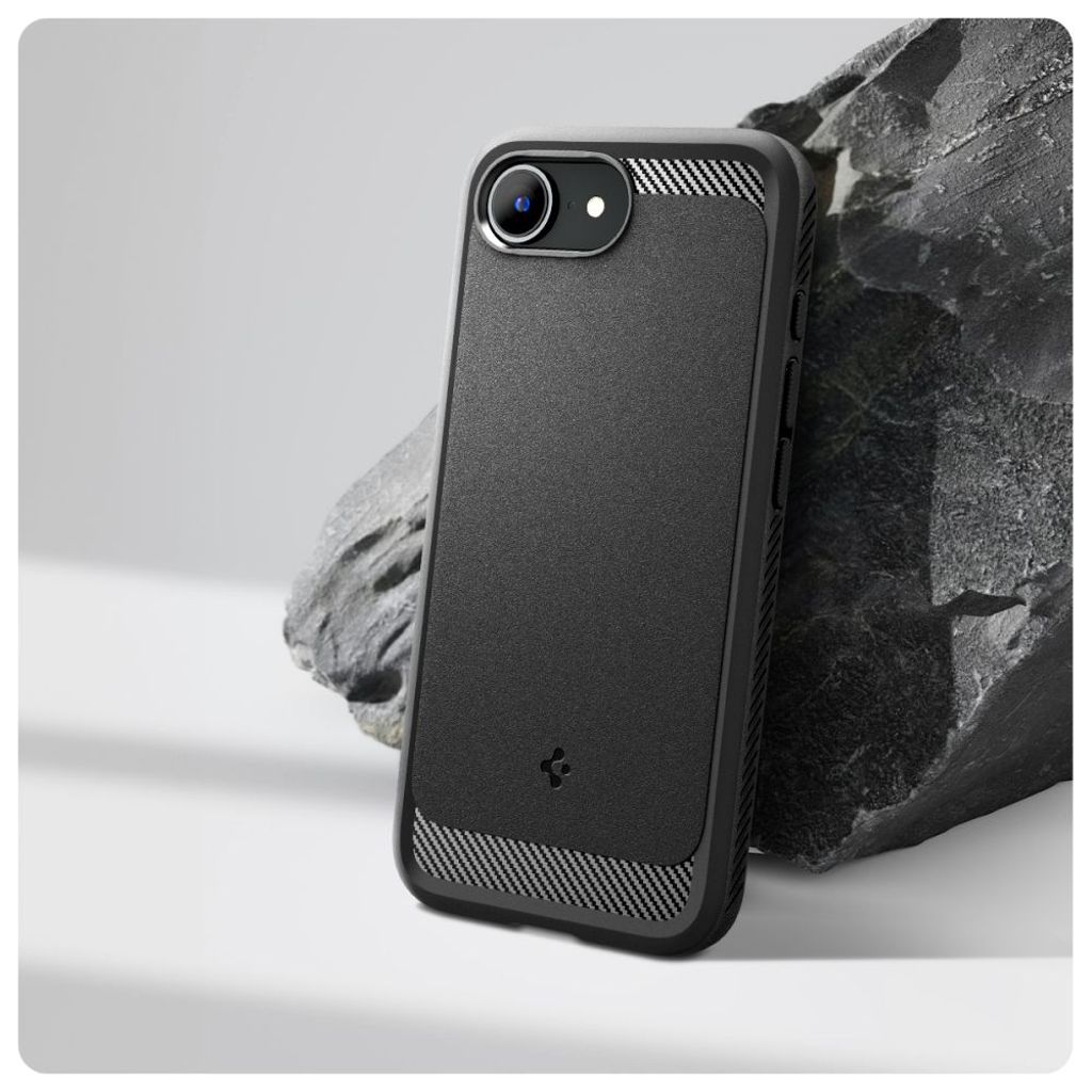 Spigen Rugged Armor MagSafe Kuori iPhone 16e - Musta