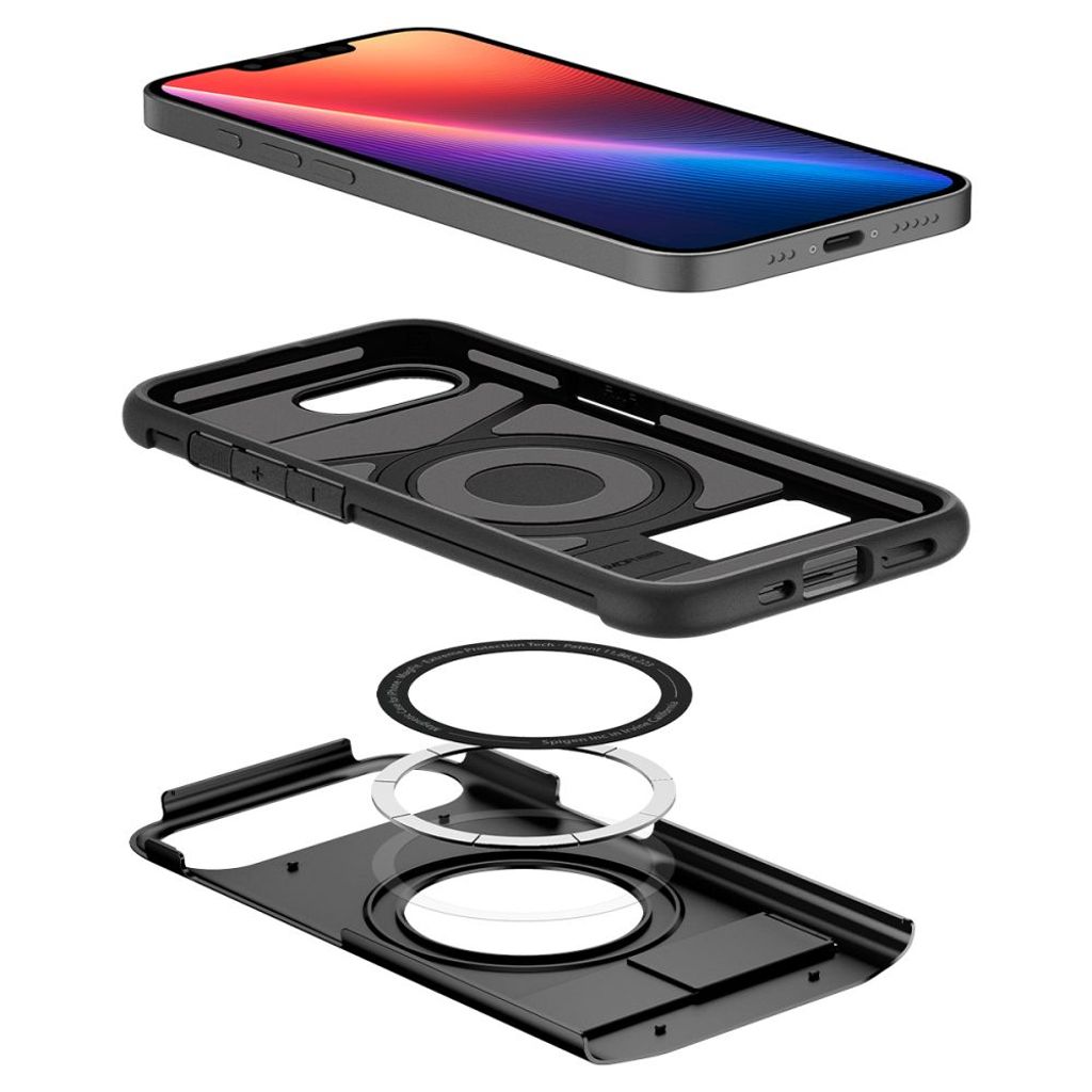 Spigen Slim Armor MagSafe Deksel til iPhone 16e - Svart