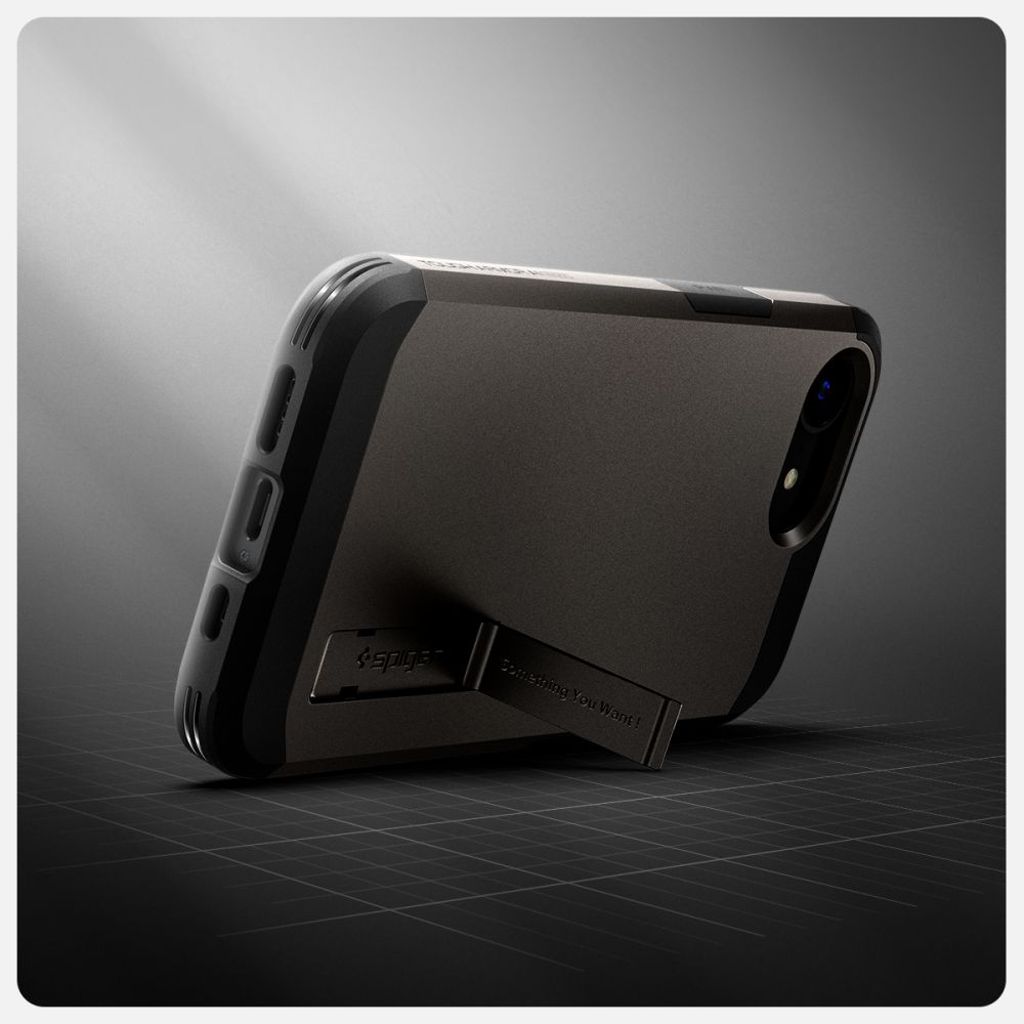 Spigen Tough Armor MagSafe Deksel til iPhone 16e - Grå