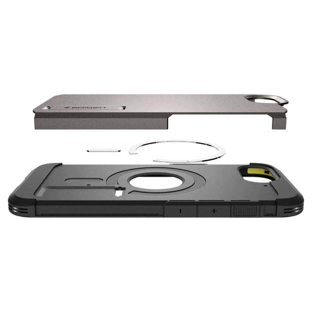 Spigen Tough Armor MagSafe Deksel til iPhone 16e - Grå