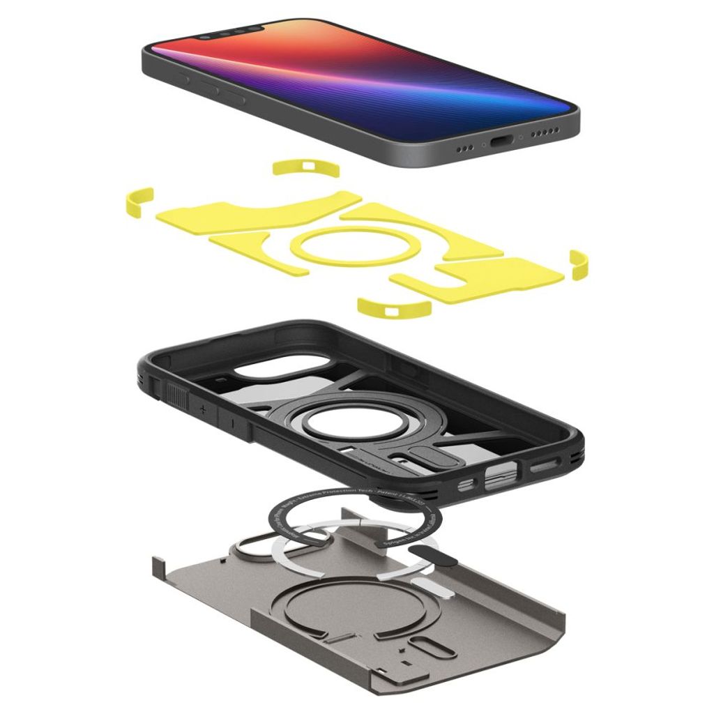 Spigen Tough Armor MagSafe Deksel til iPhone 16e - Grå