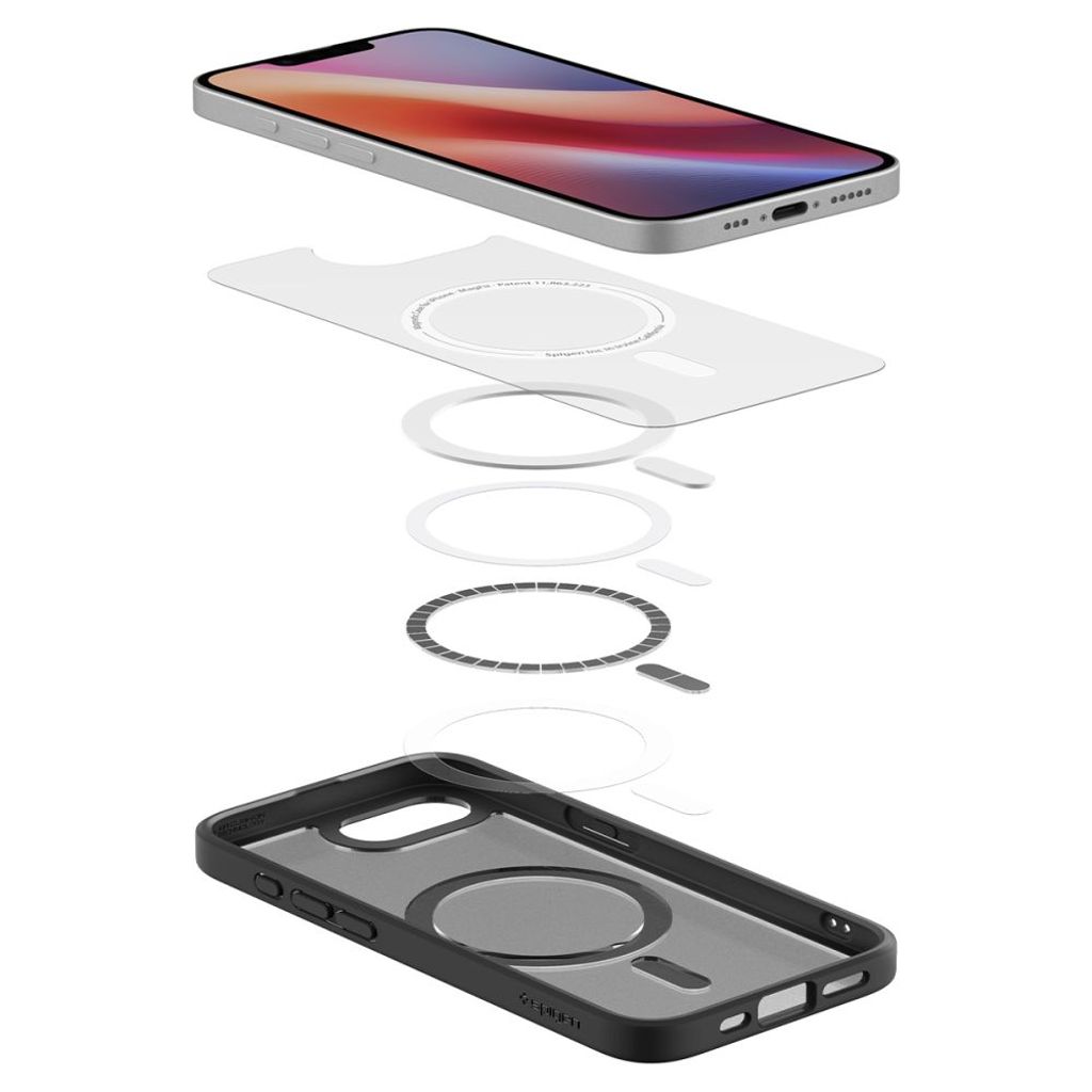 Spigen Ultra Hybrid MagSafe Deksel til iPhone 16e - Svart/Gjennomsiktig