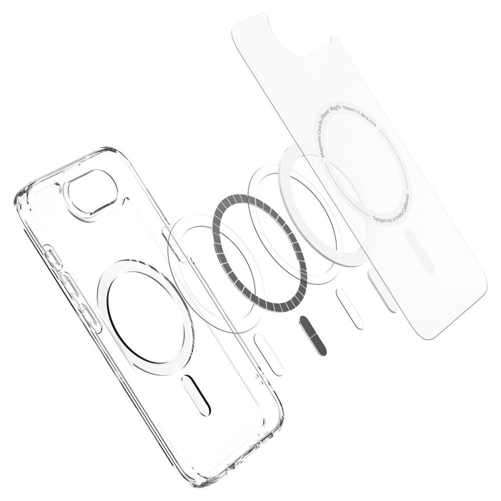 Spigen Ultra Hybrid MagSafe Deksel til iPhone 16e - Hvit/Gjennomsiktig