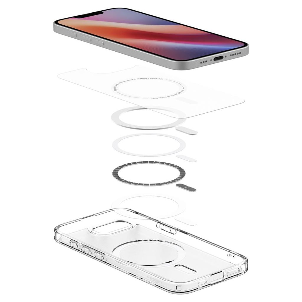 Spigen Ultra Hybrid MagSafe Deksel til iPhone 16e - Hvit/Gjennomsiktig