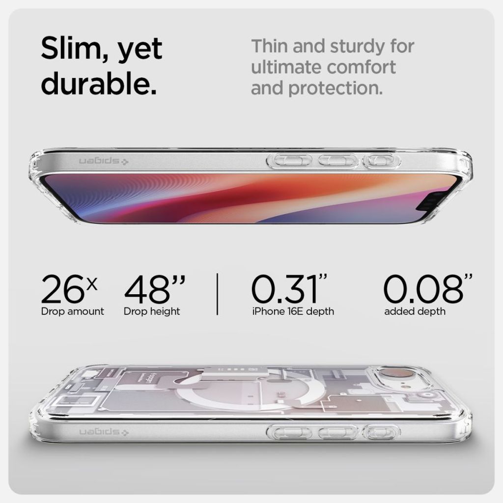 Spigen Ultra Hybrid MagSafe Zero One Deksel til iPhone 16e - Hvit