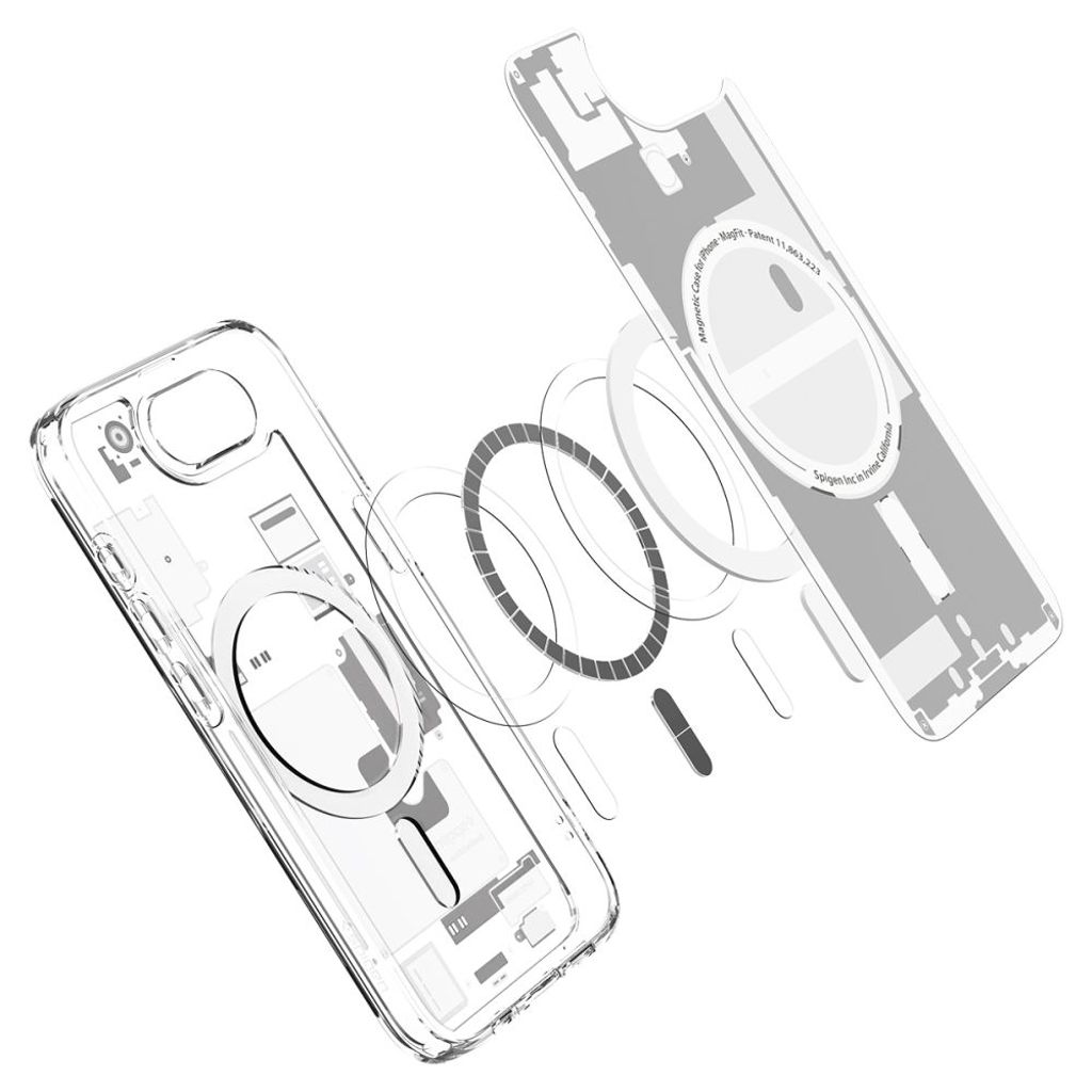 Spigen Ultra Hybrid MagSafe Zero One Deksel til iPhone 16e - Hvit