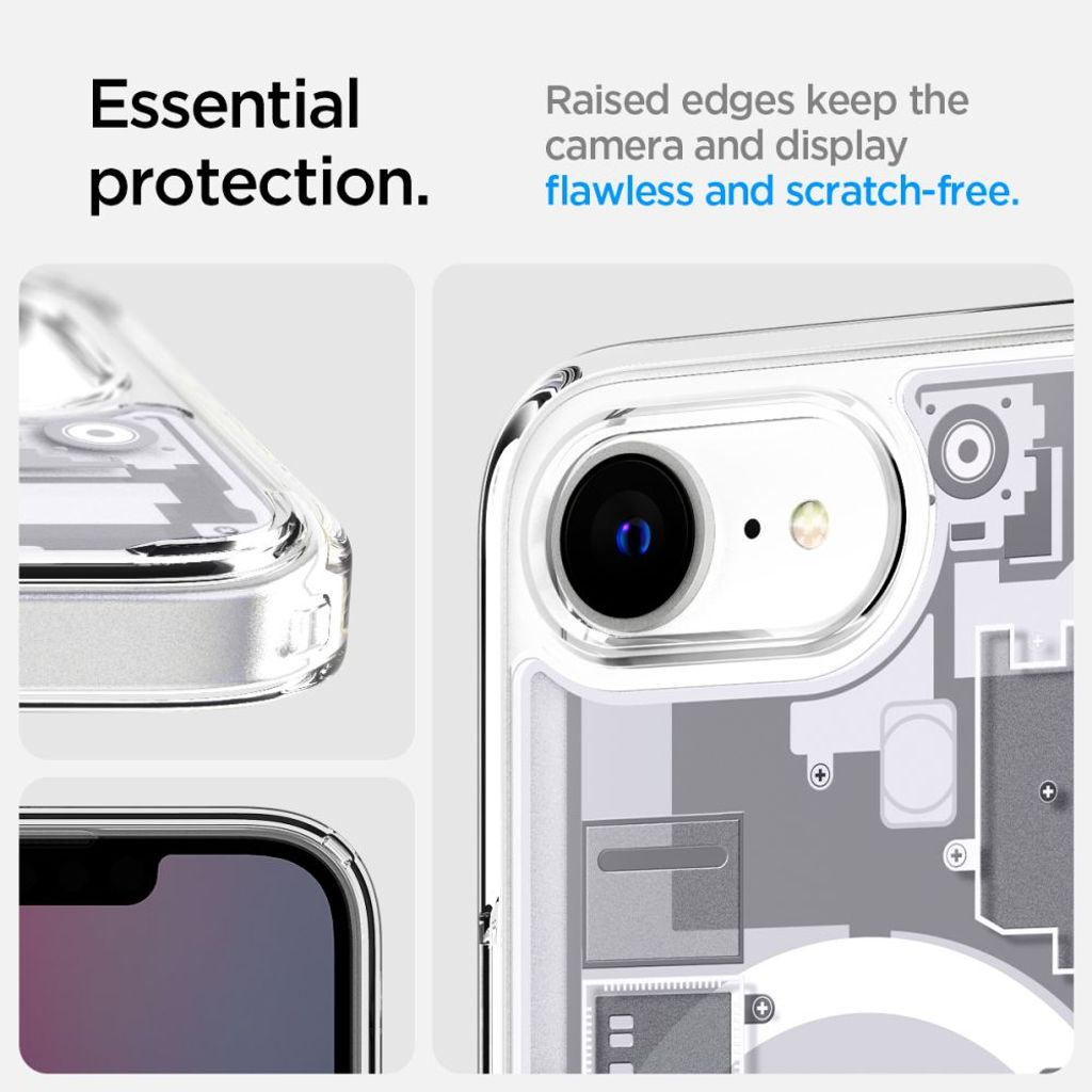 Spigen Ultra Hybrid MagSafe Zero One Deksel til iPhone 16e - Hvit