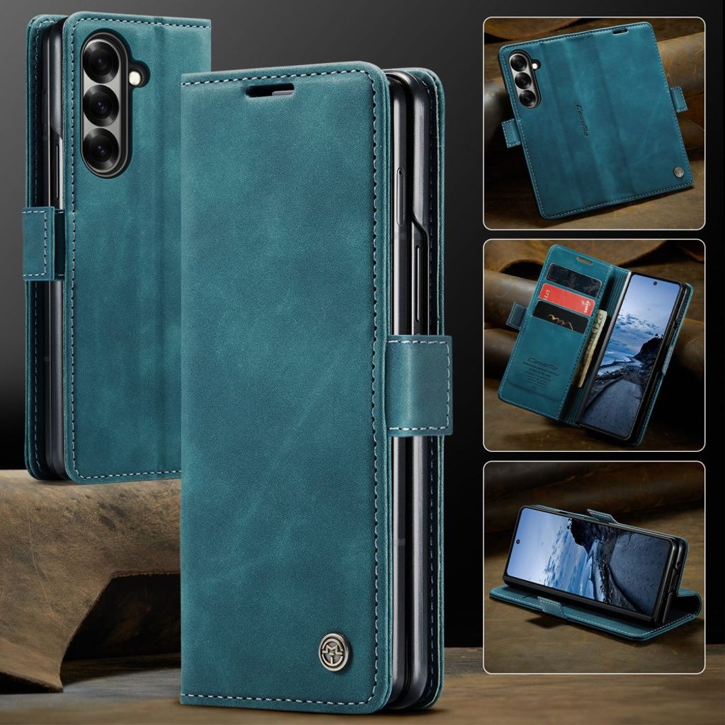 CASEME Samsung Galaxy Z Fold7 5G Plånboksfodral - Blå