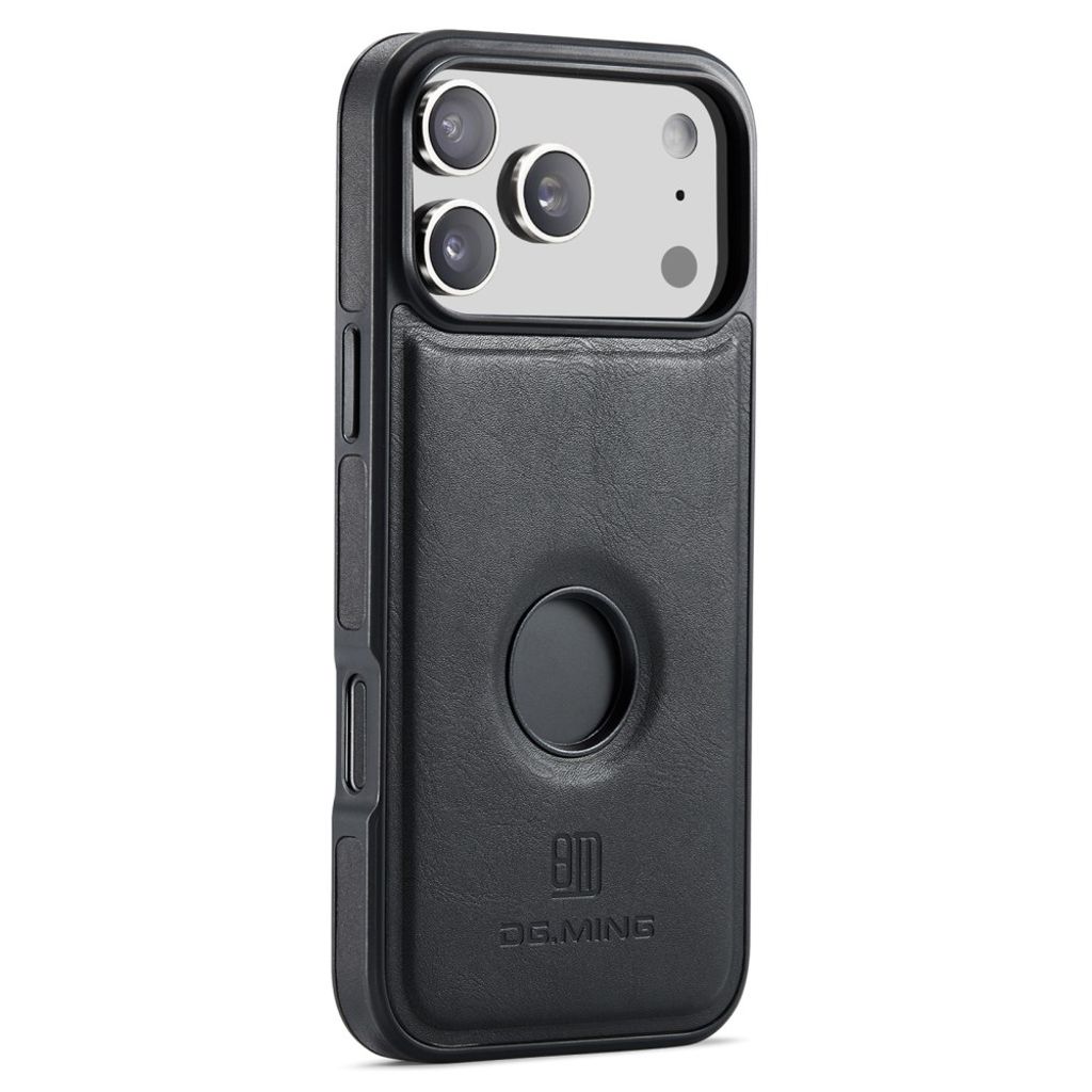 DG.MING iPhone 18 Pro/17 Pro Deksel med Magnetisk Lommebok - Svart