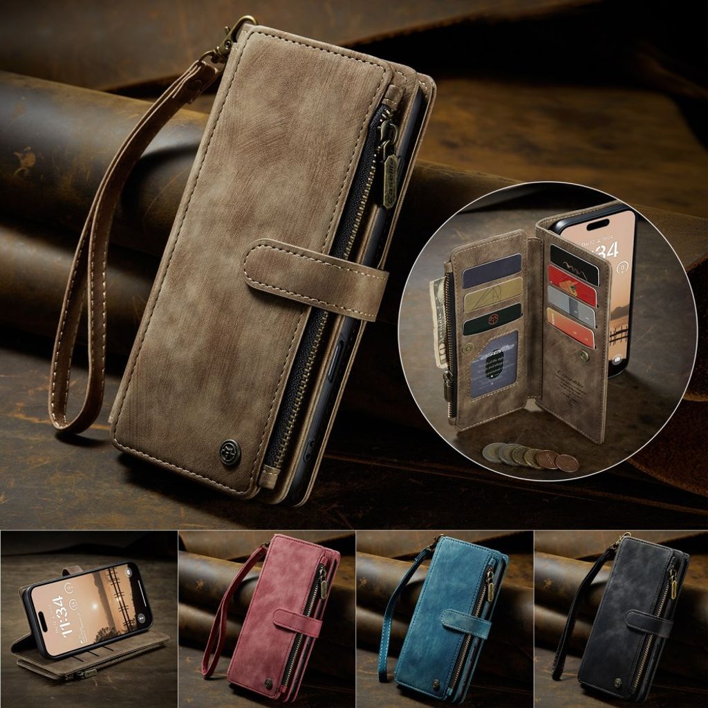 CASEME iPhone 17 Pro Max Etui med Stativ - Brun