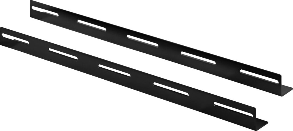 Deltaco L-støtteskinner 2-pakning 550 mm – for skap med dybde 600 x 800 mm