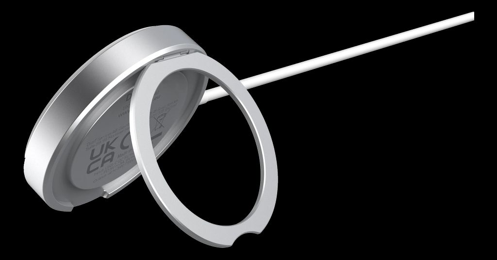 Deltaco trådlös snabbladdare 15W med magnet och stativ – vit