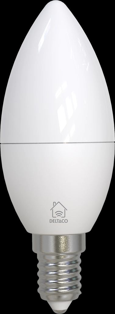 Deltaco Smart LED-pære E14 RGB WiFi 4,9W - flerfarget