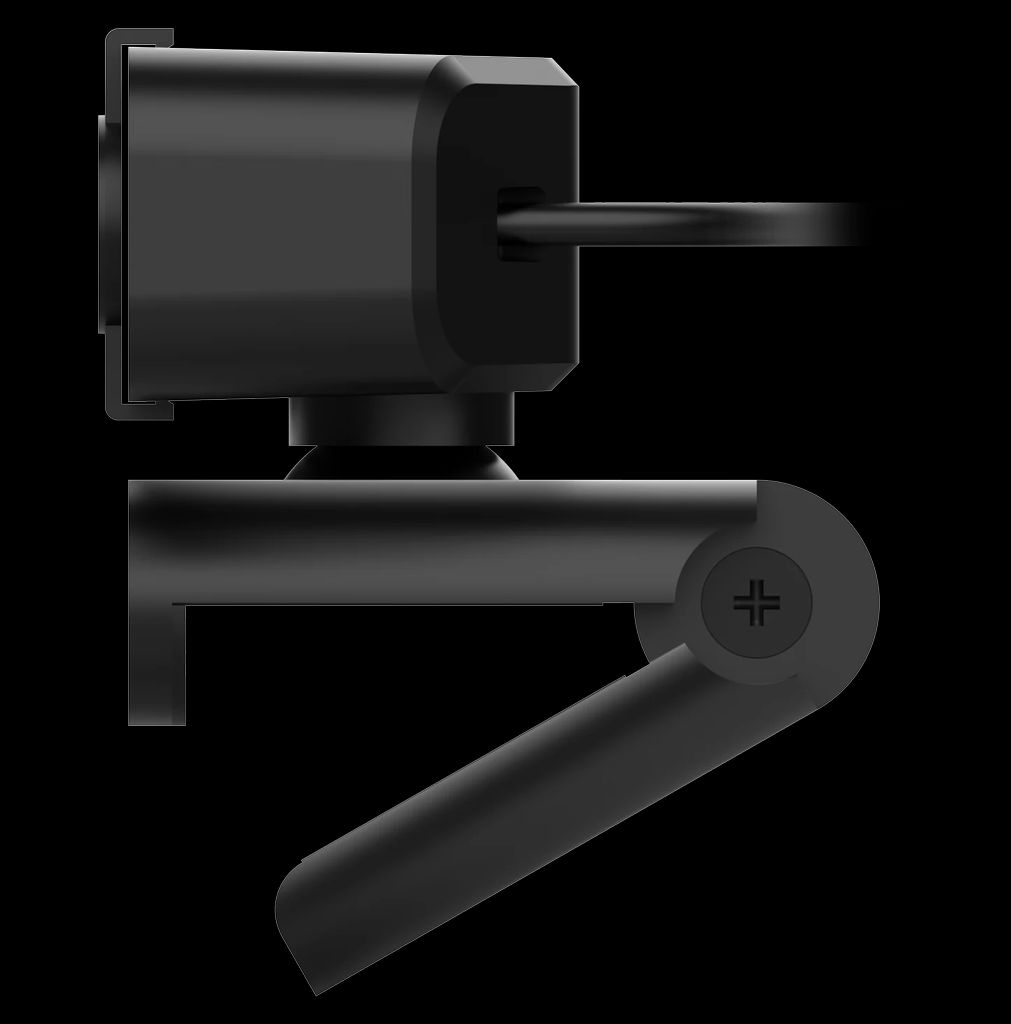 Deltaco 2K QHD-webkamera med 360° rotasjon – svart