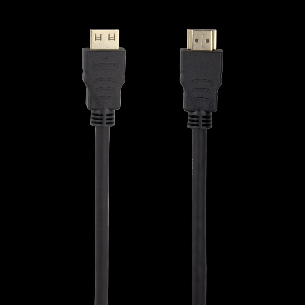 High-Speed Flex HDMI kabel 1m med lås, 4K UHD - Sort