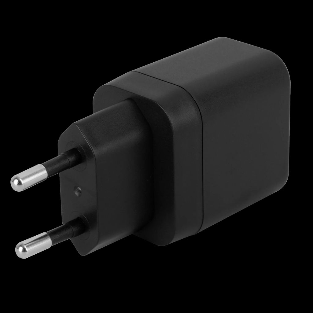 Deltaco USB-C -seinälaturi – 20 W, musta
