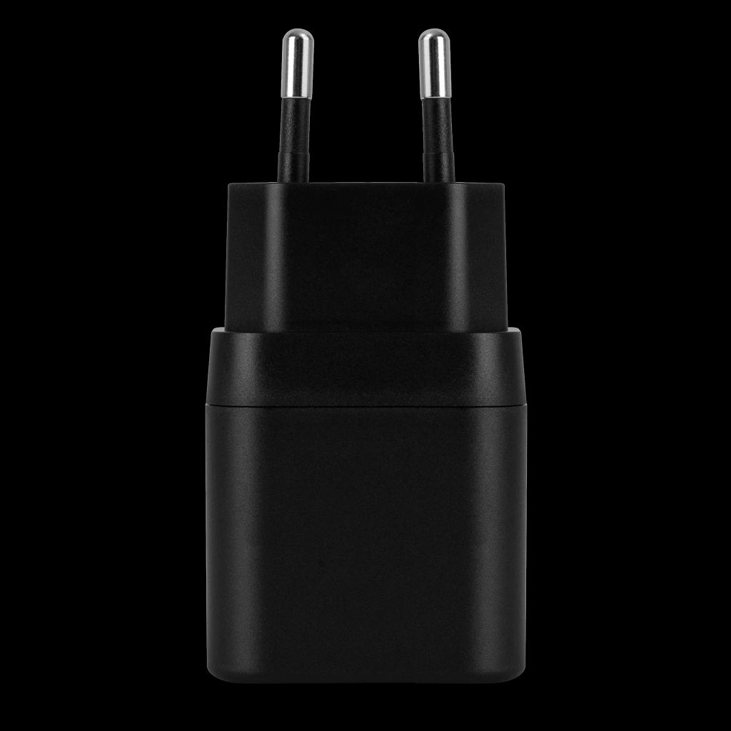 Deltaco USB-C -seinälaturi – 20 W, musta