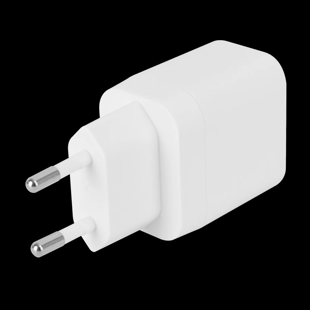 Deltaco USB-C -seinälaturi 20 W PD – Valkoinen